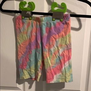 Children’s tie-dye biker shorts